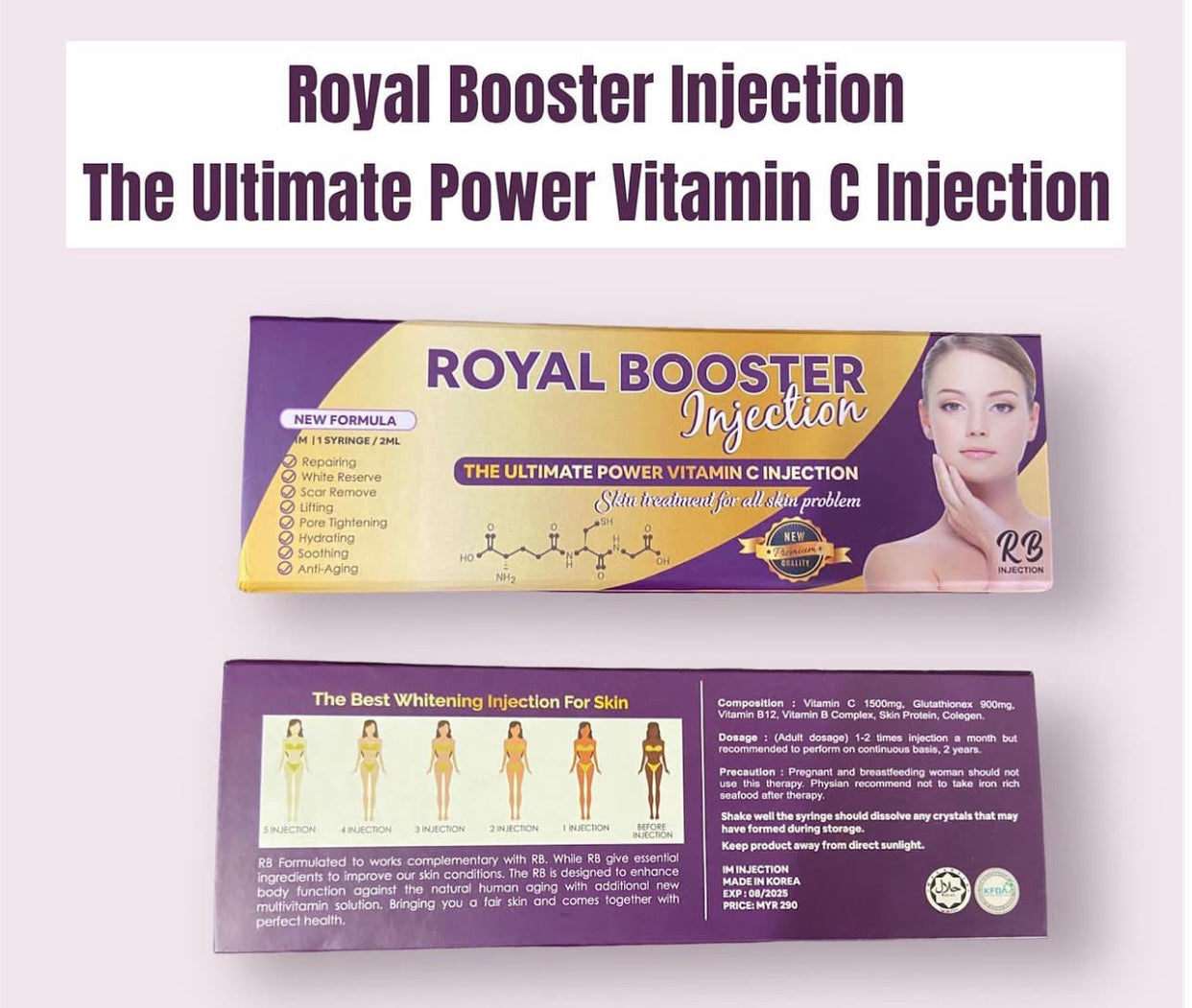 ROYAL BOOSTER Best seller depuis 2014 (pas besoins d’infirmière) *PRÉ-COMMANDE*