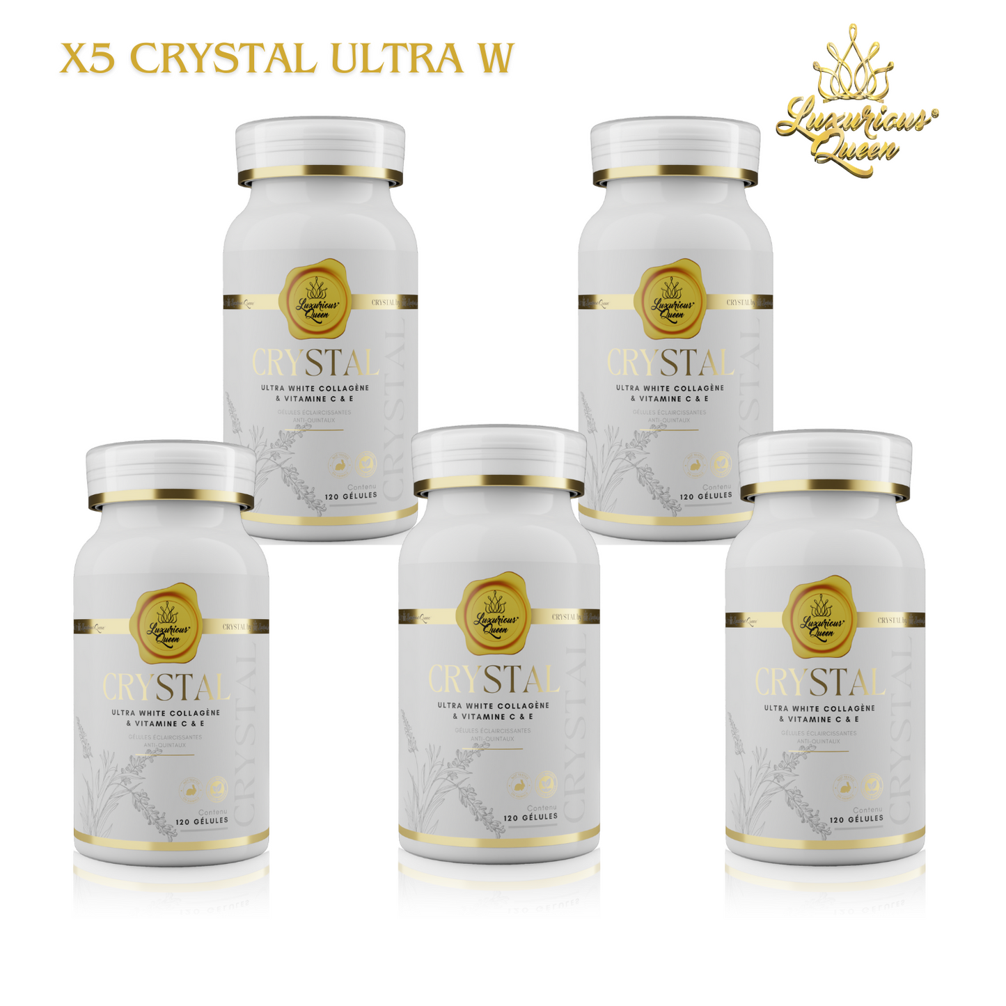 Crystal ultra white collagen & vitamin C 1000mg