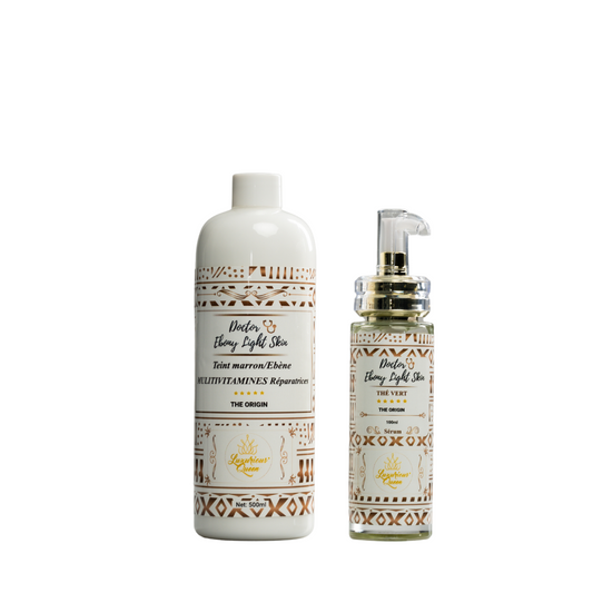 Duo Doctor Ebony Light Skin: Crème+sérum marron/ébène