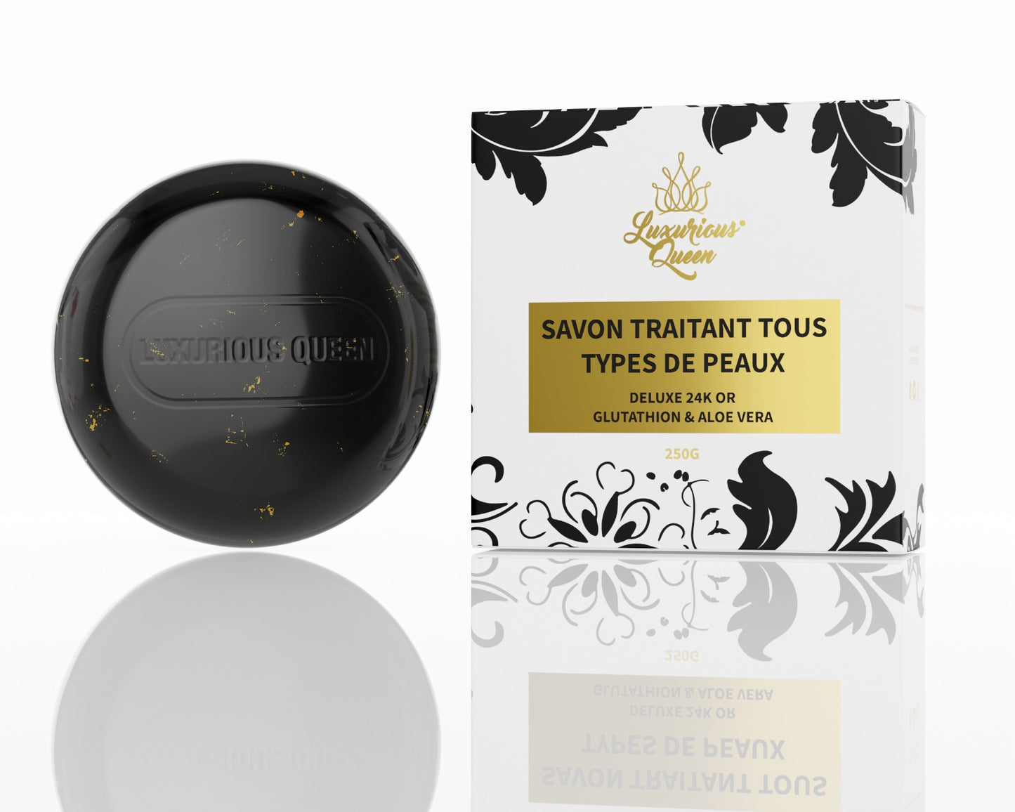 Savon DELUXE 24K Or Visage & Corps: Super éclaircissant, unifiant et traitant
