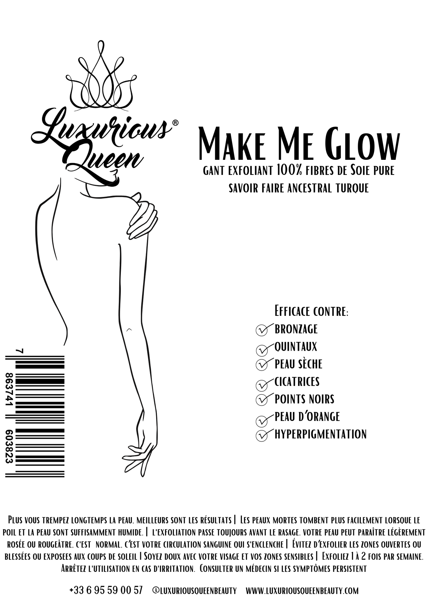 MAKE ME GLOW: Turkish Real Silk Exfoliating Glove