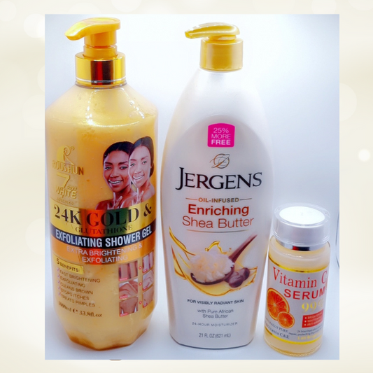 Kit Belle Peau Luxurious Queen – 3 Soins Corps & Visage pour une Peau Rayonnante