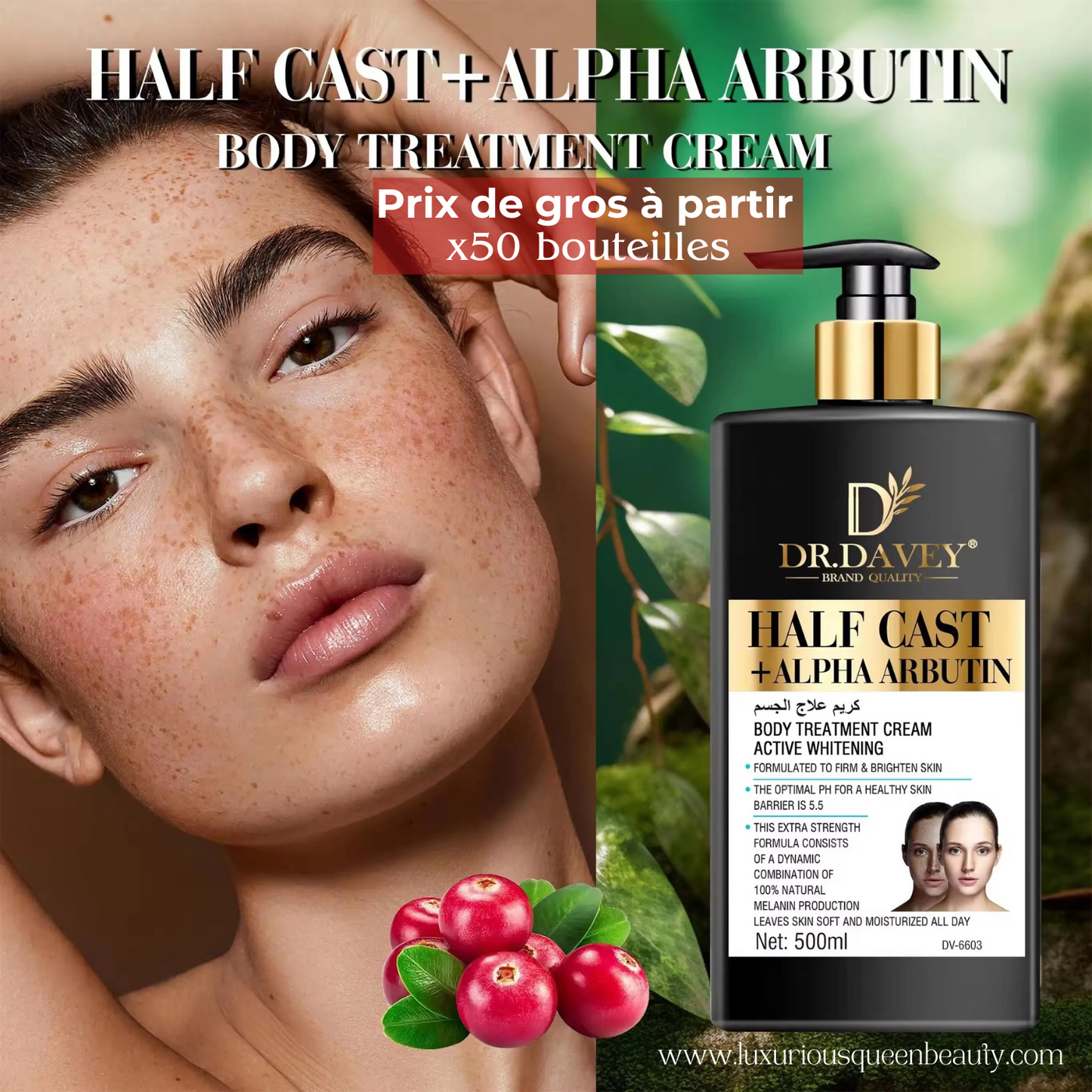 Grossiste: crèmes Dr Davey Half Cast et Alpha arbutin