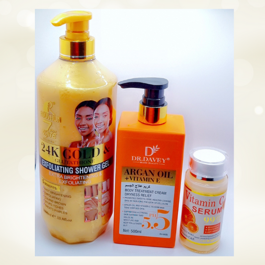 KIT SOIN 3-EN-1 PEAU SUBLIMÉE Dr Davey – Éclat, Hydratation, Fermeté