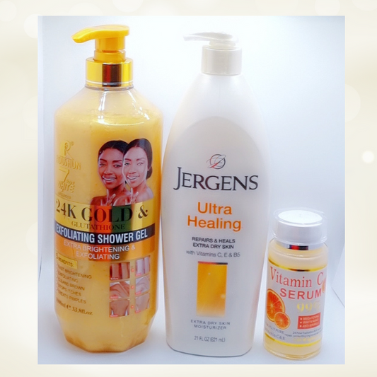 Kit Soin 3-en-1 Peau Sublimée – Éclat, Hydratation & Réparation