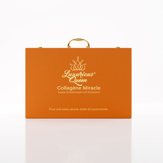 (PRÉ-COMMANDE) COLLAGÈNE MIRACLE by Luxurious Queen – Élixir Glow Intense | Peau Lisse, Éclat & Fermeté Visuelle | 30 Ampoules Premium