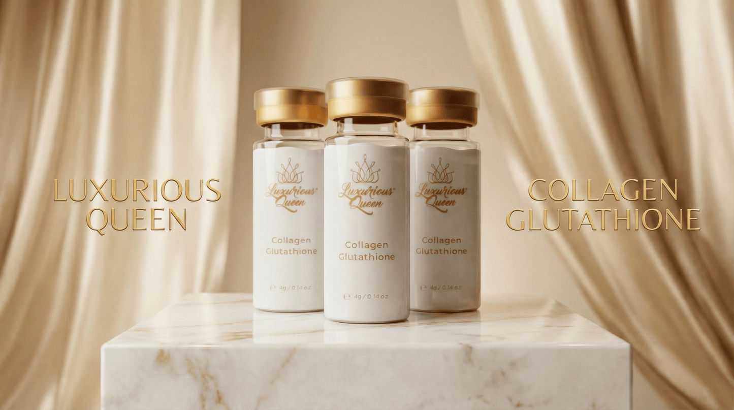 (PRÉ-COMMANDE) COLLAGÈNE MIRACLE by Luxurious Queen – Élixir Glow Intense | Peau Lisse, Éclat & Fermeté Visuelle | 30 Ampoules Premium