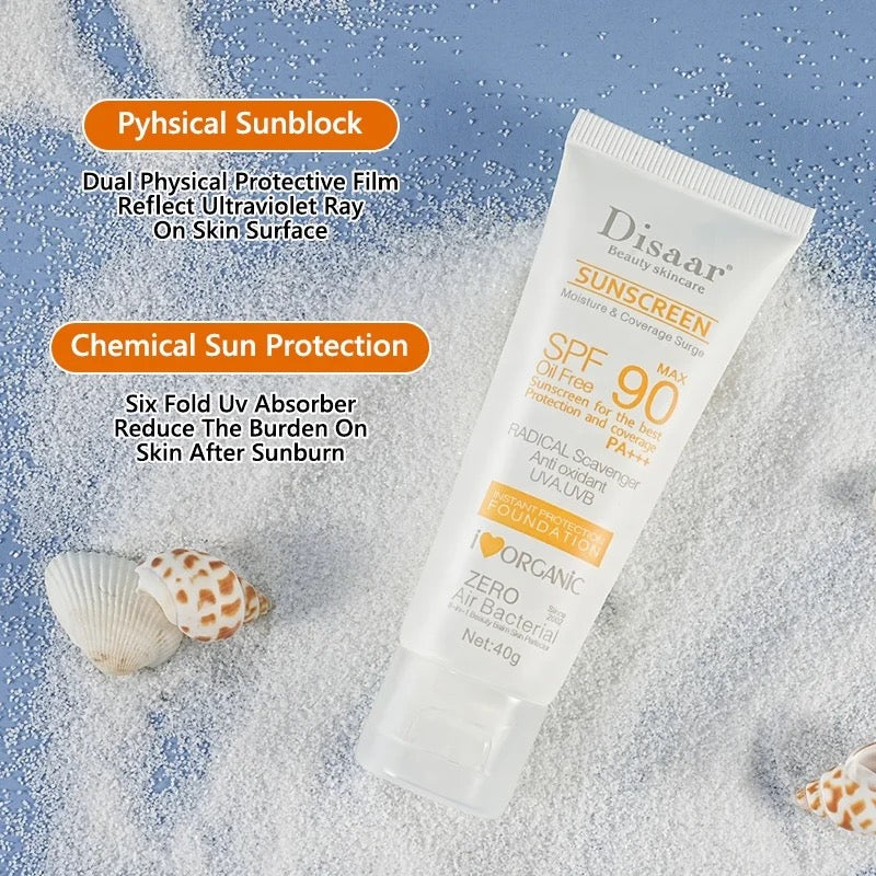 Crème solaire SPF90: Très haute protection