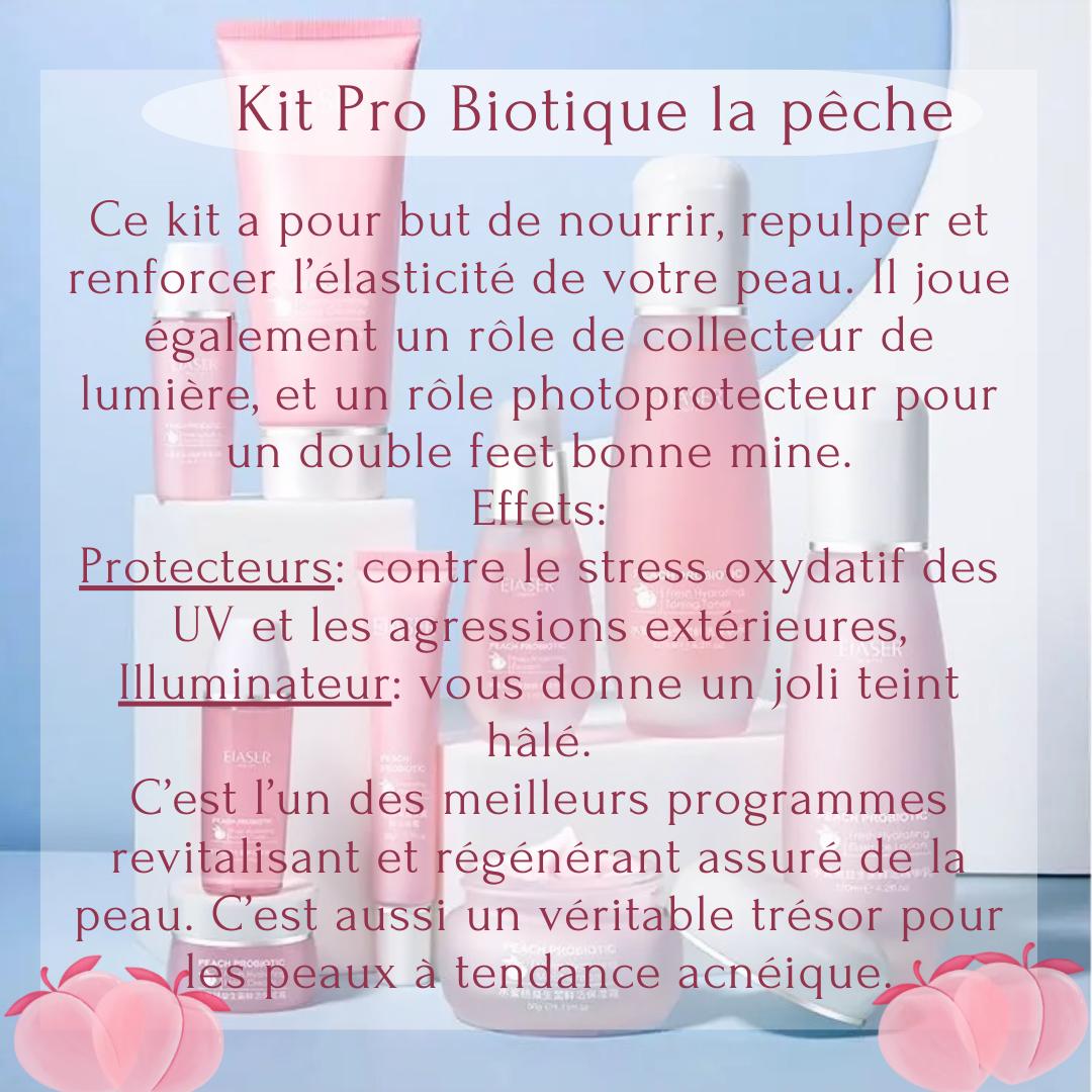 Kit complet Pro biotique à pêche visage et corps