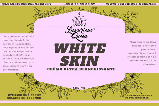 WHITE SKIN: Crème ultra blanchissante du Nigéria 500ml